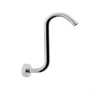 Soporte de extensión de cabezal de ducha montado en la pared de 11.8 pulgadas con brida, brazo de ducha de lluvia de acero inoxidable resistente a la corrosión para el baño del hogar (plateado)