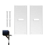 Soporte de extensión para poste de buzón 2 Placas Acero Inoxidable
