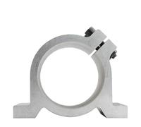 Soporte de fijación de eje de aluminio, Soporte de montaje de abrazadera de husillo de grabado 62 65 80 100 125 mm Asiento de fijación de aluminio fundido(Wryneck 80mm)