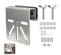 Soporte de Goutiera de Acero Inoxidable para Eufy Security SoloCam S340, Montaje de Cámara de Seguridad Solar con Tornillos Antioxidantes, Instalación Sin Perforación, Compatible con Cámaras IP PTZ