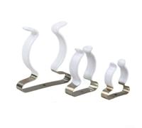 Soporte de herramientas con clip de resorte, escoba de acero al manganeso para organizador de cepillos, agarre de goma, base estrecha, montable para garaje, cobertizo, gabinete, 25 mm, 32 mm, 50 mm