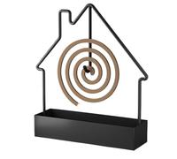 Soporte de Incienso - Soporte Creativo En Forma de Casa De Con Ceniza Metal, Hierro En Forma Casa Con Decoración De Gancho | Soporte de de incienso | Para Estudio de Yoga