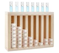 Soporte de labiales de madera con 8 compartimentos para organizar