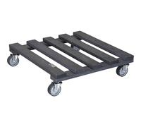 Soporte de madera con ruedas para macetas PALETTI Wagner, carga máx. 120 kg, UE 2 unid.