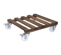 Soporte de madera con ruedas para macetas PALETTI Wagner, carga máx. 250 kg