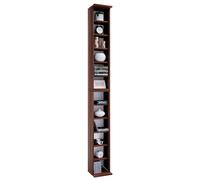 Soporte de madera para CD DVD Estantería de pie Estantería decorativa Bigol Soporte de madera para CD DVD Estantería de pie Estantería decorativa Bigol Núcleo de nogal