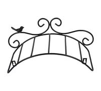 Soporte de Manguera de Jardín Mural, Hierro Negro, Diseño Circular | Antióxido y Elegante, Montaje en Pared Tornillo, para Patio, Interior o Cable de Extensión