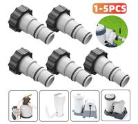 Soporte de manguera para tubo de piscina, adaptador de manguera de repuesto para bomba de conexión roscada Intex, filtro para piscina sobre el suelo, 1/2/3/4/5 piezas 1pc