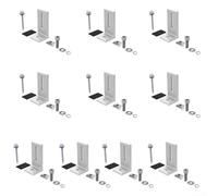 Soporte de montaje de aluminio para panel solar con pie en L para rieles de techo de estaño en para techos inclinados que proporciona una altura flexible del riel de 33 a 68 mm mejorando la