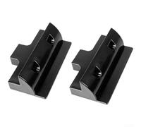 Soporte de montaje de panel solar para caravana, base de techo de plástico para cámper, yate, perfil bajo, construcción fuerte, montaje simple, color negro, 17,9 x 11,3 x 5,8 cm (negro)