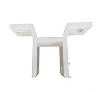 Soporte de montaje de pared para toldos retráctiles, aleación de aluminio blanco, 12,8x8,1 cm, instalación fácil, estabilidad estructural