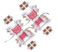 Soporte de montaje en trilho para 42 relés Shelly de Printtastisch - Plus 1, 1PM, 2PM, Mini, Gen3, Gen4, i4 DC, Regulador, RGBW2, Wave, EM, AddOn, DALI, persiana - WAGO 221, PETG, 4 unidades +