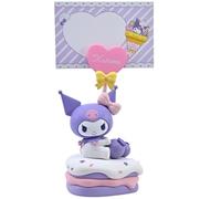 Soporte de notas de Hello Kitty, accesorio funcional Kuromi, diseñado para guardar notas, recordatorios, imágenes, escritorio o espacio de trabajo, figuras temáticas de fiesta, para fanáticos de todas