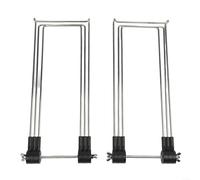 Soporte de panel solar ajustable de acero inoxidable de 360 grados diseñado para durabilidad al aire libre y posicionamiento solar flexible durante el campamento (plata)