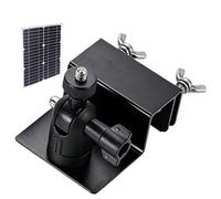 Soporte de panel solar para canalón | Soporte de panel solar para monitor - Soporte de cámara sin taladrar - para canalones al aire libre, techo, barandilla de alero, balcón, jardín, patio trasero