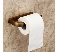 Soporte de papel higiénico de pared marca Unyqoos®, con soporte para toallas, estilo antiguo, fabricado en latón, incluye elementos de fijación a la pared, montaje sencillo