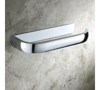 Soporte de papel higiénico de pared Unyqoos® – Fabricado en latón cromado, accesorio moderno para el baño, unidad individual