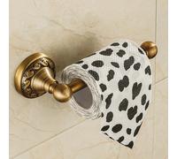 Soporte de papel higiénico montado en la pared, caja de pañuelos de latón antiguo, accesorios de baño, YT-13992