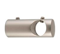 Soporte de pared Cilindro Central (L x An x Al: 4 x 1,6 x 1,6 cm, Diámetro: 12 mm, Metal, Plata)