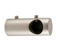Soporte de pared Cilindro Ideas 12 (L x An x Al: 4 x 1,6 x 1,6 cm, Diámetro: 12 mm, Metal)