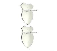 Soporte de pared de espada acrílica con diseño transparente para una visualización vertical segura, adecuado para espadas decorativas largas y réplicas históricas (transparente, 2 piezas)