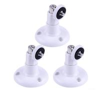Soporte de pared giratorio ajustable de 360 grados para cámara Arlo Pro, soporte de CCTV de inclinación de 90 grados o fijación de tornillo, paquete de 3, color blanco
