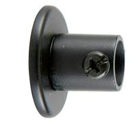 Soporte de pared Lateral Ideas 12 (L x An x Al: 1,83 x 3,25 x 3,25 cm, Diámetro: 12 mm, Metal, Negro)