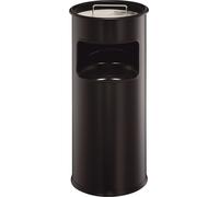 Soporte de pared modelo 3330 01 con bandeja para arena, metálico, redondo, 260x620 mm (diámetro x altura), 17 litros, color
