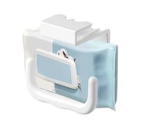 Soporte de pared montado en la con toallitas de almacenamiento | Soporte de caja con guantes para armario, inodoro, baño, cocina, hogar, apartamento