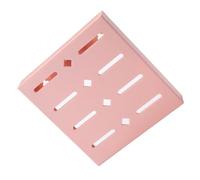 Soporte de pared para cuchillos PP rosa adhesivo sin perforar con ranuras | Superficie hueca ventilada, secado rápido y limpieza sencilla, adhesivo trasero sin marcas, para almacenaje en cocina