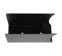 Soporte de Pared para Escobas con Ranura Curva de Acero Inoxidable Negro | Organizador Multiusos, Clip para Fregonas y Palas, para Armarios y Cobertizos, Diseño Montado