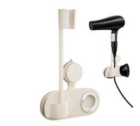 Soporte de pared para secador de pelo, organizador de secador de pelo, manos libres, para en baño, pared, armario, puerta, salón, casa, hotel, dormitorio, trastero