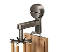 Soporte de pared para utensilios sin taladros, gancho con con 8 | Estante de utensilios para paredes, armarios, caravanas, cocina, hornear, hogar, apartamentos, dormitorios