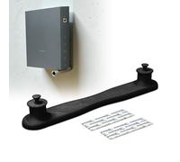 Soporte de pared para Vodafone Station en color negro - Soporte autoadhesivo para router con 2 x Tesa Powerstrip - Soporte estable para enrutador sin taladrar - Fabricado en Alemania (negro)