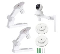 Soporte de pared/soporte de techo compatible con Tp-Link Tapo C225/C200/Tc70, Kasa Ec70/Kc410s/Reolink E1/E1 Pro cámara de vigilancia, con ángulo ajustable, rotación de 180 grados (2 juegos) (2)
