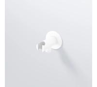 Soporte de pared Steinberg de la serie 100, para ducha, in odo de conexión para ducha, 1001667W, Color: Blanco mate
