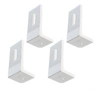 Soporte de pie en L para montaje en panel solar, construcción de aleación de aluminio para sistemas fotovoltaicos en techos planos o de baja pendiente