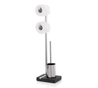 Soporte de pie para papel higiénico con portarrollos de repuesto y escobilla de baño MENOTO, Blomus