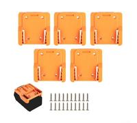 Soporte de plástico para colgar herramientas Ridgid y Aeg de 18 V, organizador de almacenamiento con accesorios para taller, garaje, cobertizo, soporte seguro, diseño de color negro, kit de fácil