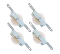 Soporte de polea para cable parasol, juego de 4 piezas con disco de rueda, kit de reparación sostenible para terraza, paraguas, accesorios de sombra, puerta corredera, balcón, patio de