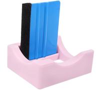Soporte de Silicona para Taza con Escobilla, Ángulo Doble | Manualidades y Sublimación, Ranura para Vasos y Botellas, con Raspador de Fieltro, Plástico y Silicona Color Aleatorio