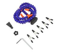 Soporte de Soldadura Pinzas de Cuatro Brazos Flexibles | Plástico Azul, Clips Giratorios 360° Tubos Aplicables, para Joyería y Bricolaje