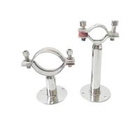 Soporte de soporte de clip de abrazadera de tubo de acero inoxidable 304 con placa base 45/100 mm