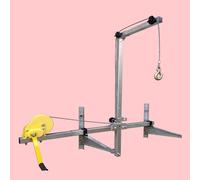 Soporte de suspensión de aire acondicionado, máquina de elevación, soporte de elevación de grúa, soporte de grúa de elevación oscilante lateral, conjunto de cabrestante Manual 10M