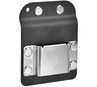 Soporte de taladro para cinturón de herramientas, soporte de cinta métrica de acero de manganeso de 2.6 x 3.3 pulgadas, fácil de instalar/quitar, clip de taladro para cinturones de hasta 2 pulgadas de