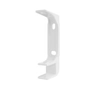 Soporte de techo y pared para toldo - Compatible con barras de 35 mm - Hierro fundido resistente - Montaje sencillo - Color blanco - Anclajes y repuestos