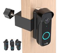Soporte de timbre para cámara de video myQ, ángulo de visión ajustable izquierda/derecha (40 a 140), soporte de montaje antirrobo, sensor de movimiento antibloqueo, compatible con hogares