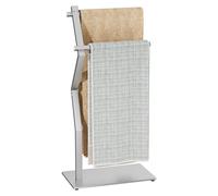 Soporte de toallas independiente con estante – Color plateado