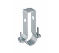 Soporte de tubo ajustable de 40 mm, acero galvanizado (Pluvia)