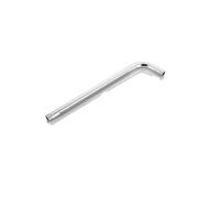 Soporte de tubo extensible lluvia acero inoxidable montado en la pared | Base de ducha, accesorio de baño, duradero(Silver B 42CM)